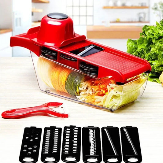 Stainless Steel Blade Mandoline Slicer & Grater – Versatile Kitchen Tool