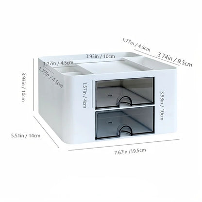 Nordic Simple Desk Drawer Office Storage Box Desktop Stationery Pencil Office Organizing Shelves