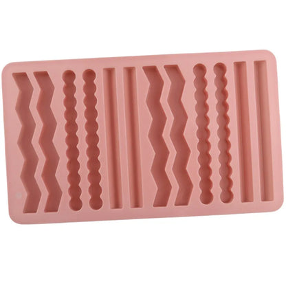 New Chocolate Bar Silicone Mold Stick Cookie Baking Tray Ice Cube Candy Protein Energy Wax Melt Crayon Kitchen Accessories Tools